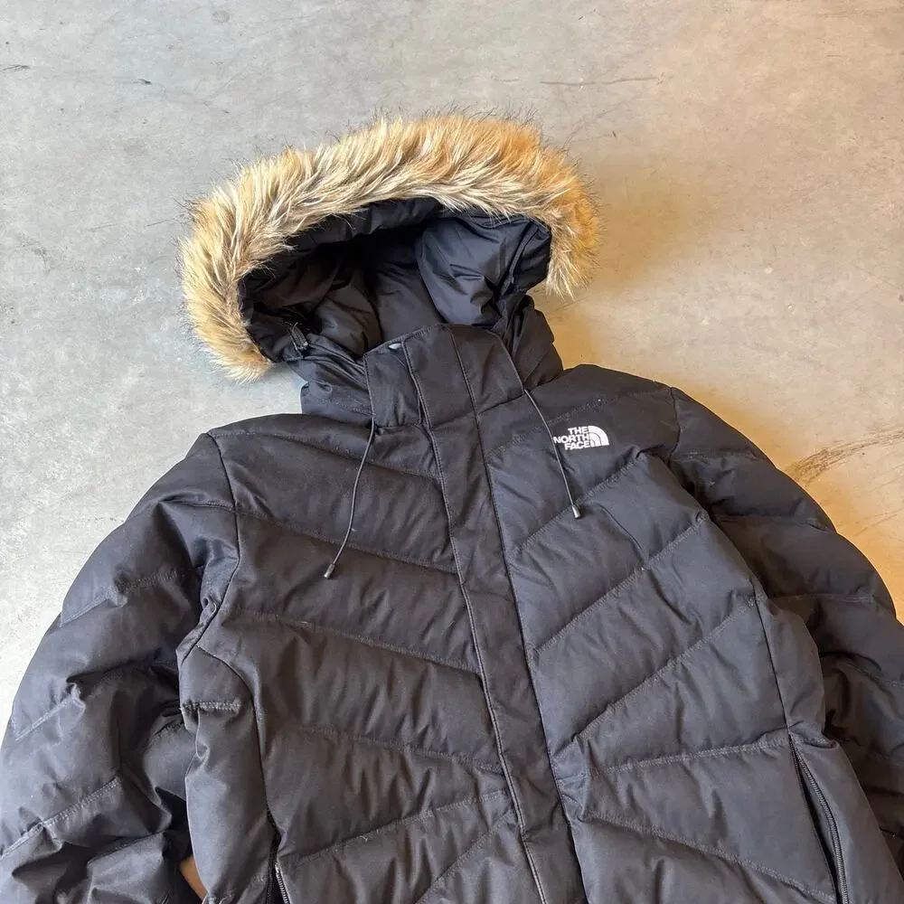 y2k vintage north face fur puffer jacket